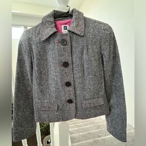 GAP tweed blazer long sleeve by. Size 2.